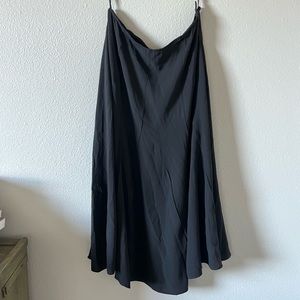 Eileen Fisher 100% Silk Black Skirt